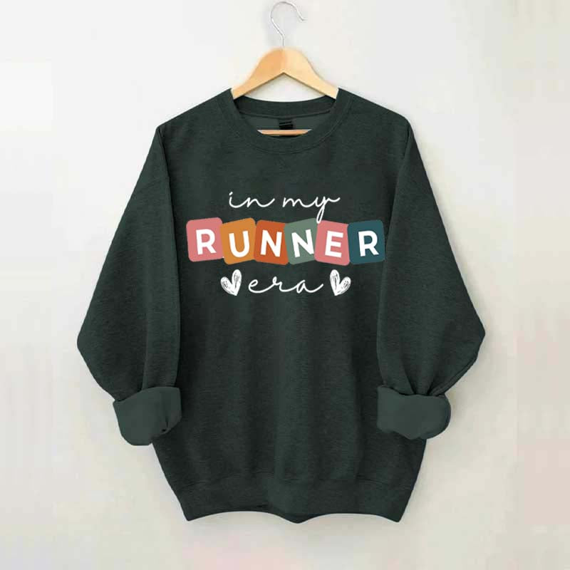 In My Runner Era Funny Marathon Sweatshirt