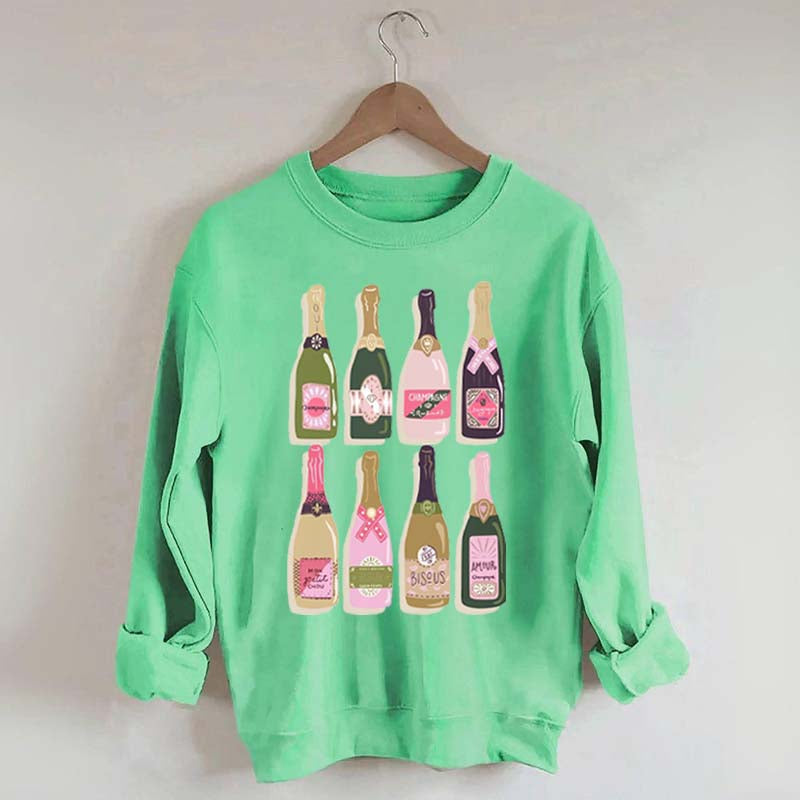 Champagne Bottles Lovers Sweatshirt