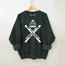 Ski Helmet Winter Sweatshirt