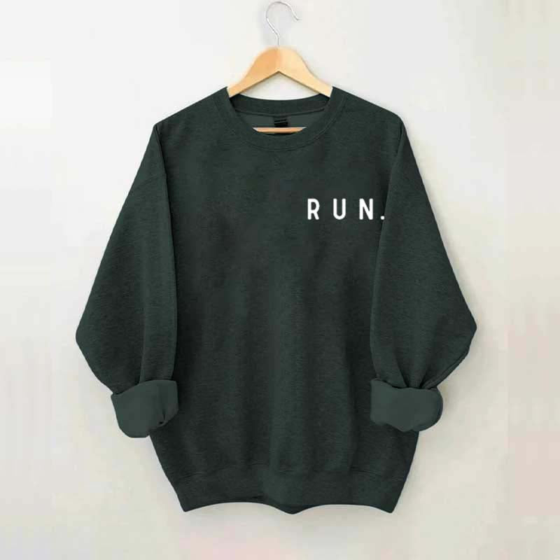 Minimalist Running Marathon Runner Sweatshirt