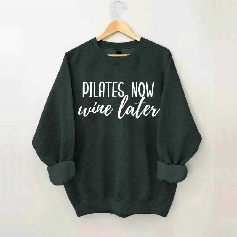 Pilates Now Wine Lates Sweatshirt