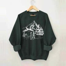 Aesthetic Ski Mountain Sweatshirt