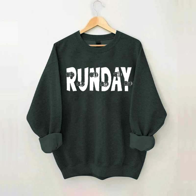 Runner Running Day Workout Sweatshirt