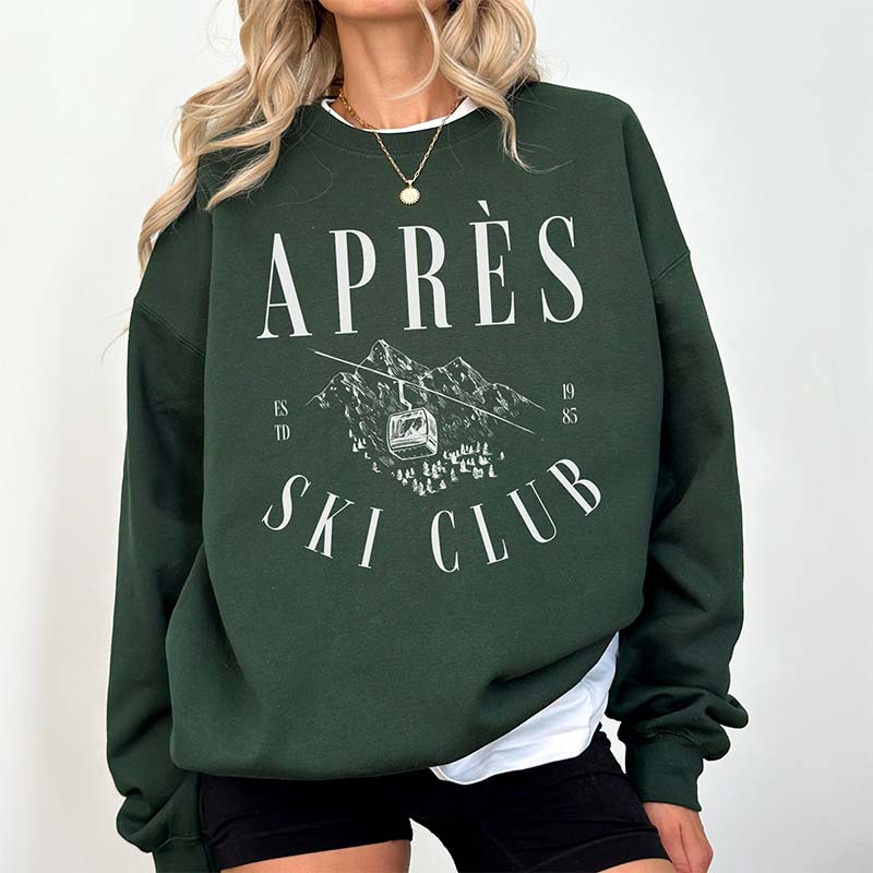 Retro Apres Ski Club Trip Trendy Sweatshirt