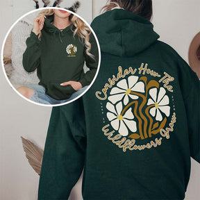 Boho Christian Wildflowers Hoodie