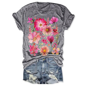 Vintage Pressed Flowers T-shirt