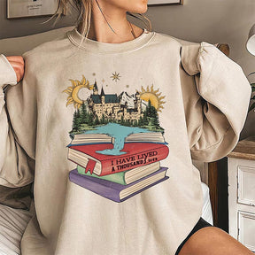 Reading Books I've Live A Thousand Lives Sweatshirt