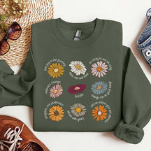 Retro Flower Saying Sweatshirt