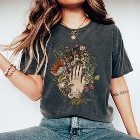 Wildflower Enchanted Forest Mushroom T-Shirt