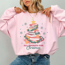 Book Tree Christmas Librarian Teacher Bookish Sweatshirt