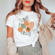 Boho Garden Botanical Peach T-Shirt