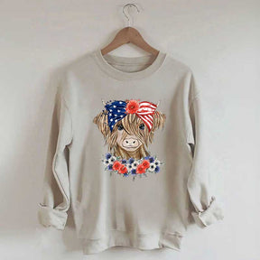 Patriotic Long Haired Calf Sweatshirt