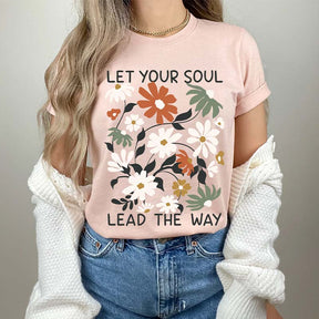 Boho Wildflowers Floral Nature Graphic T-Shirt