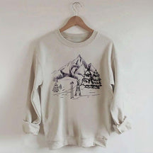 Aesthetic Ski Mountain Sweatshirt