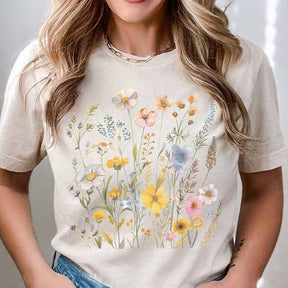 Botanical Minimalist Floral Lover T-Shirt