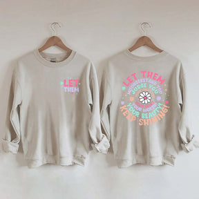 Let Them Women Sunflower Sweatshirt