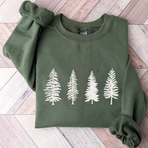 Camping Evergreen Pine Tree Sweatshirt