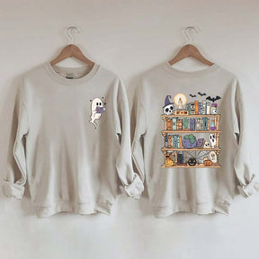 Ghost Book Reader Enthusiast Sweatshirt