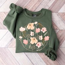 Wildflowers Floral Lover Ladies Sweatshirt