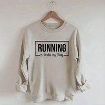 Running Track Funny Sweatshirt