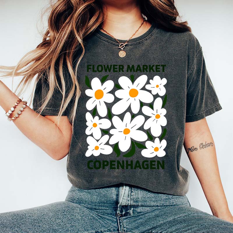 Flower Market Copenhagen Muted Floral T-Shirt