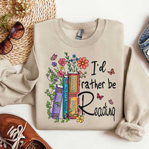 I'd Rather Be Reading Banned Books Teacher Sweatshirt