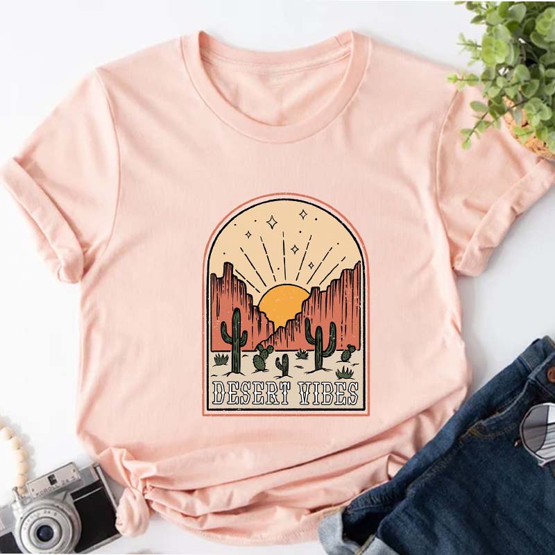 Retro Desert Vibes Nature Outdoors T-Shirt