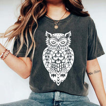 Cute Owl Animal Lover Camping T-Shirt