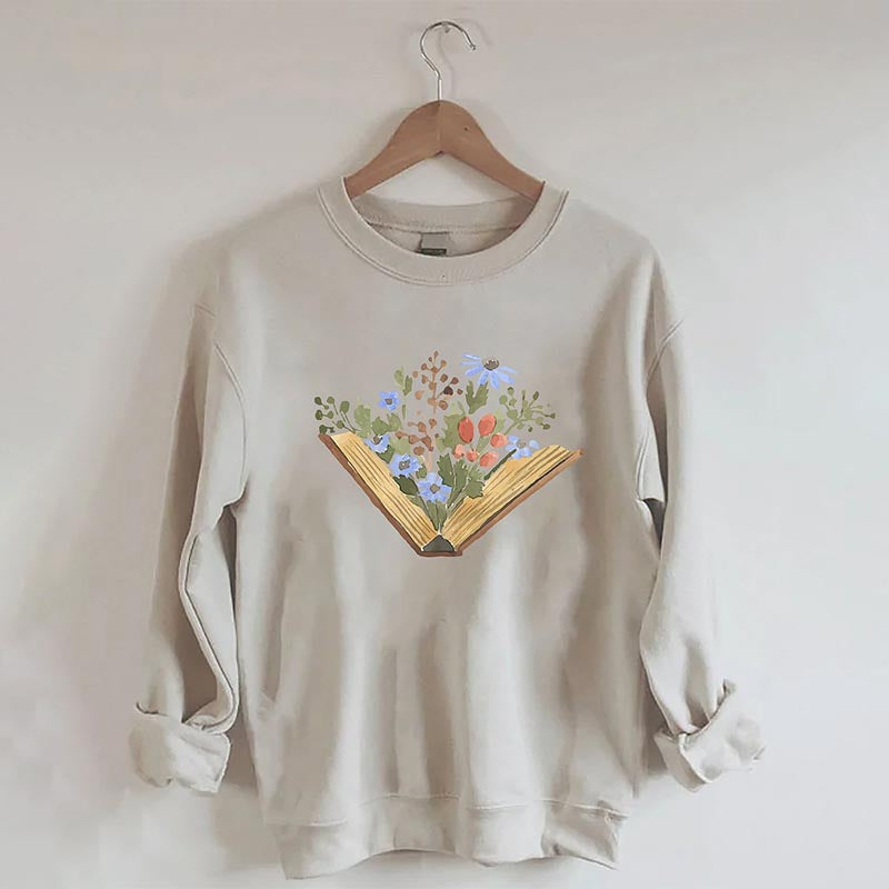 Wildflowers Book Sweatshirt