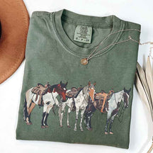 Western Graphic Horse Ranch Girl T-Shirt