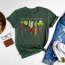 Lets Roots For Each Other Vegetable Carrot T-Shirt