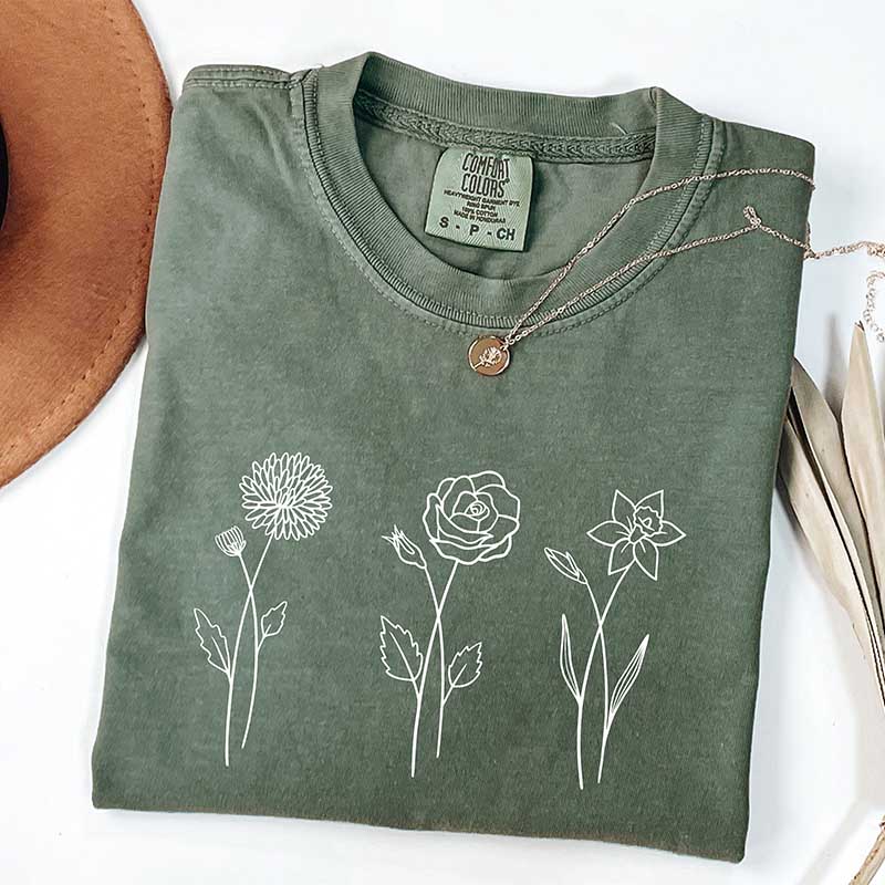 Sentimental Gift Flowers T-Shirt