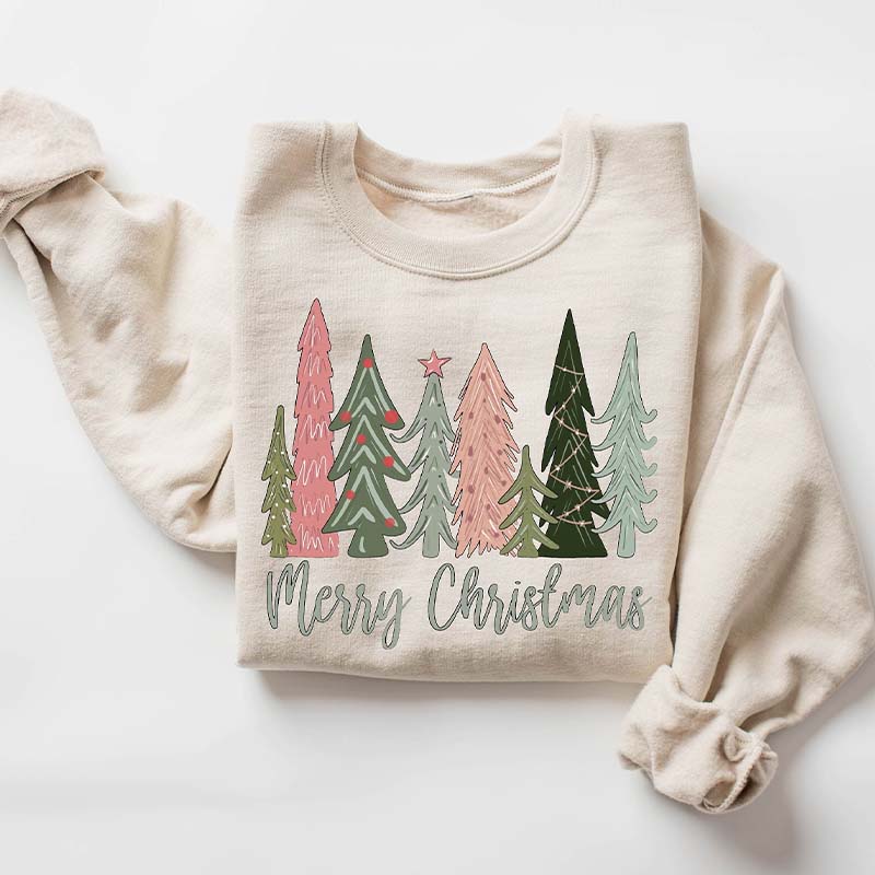 Merry Christmas Tree Sweatshirt