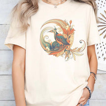 Art Nouveau Bird Enthusiast T-Shirt