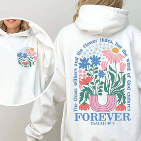 Boho Women Bible Verse Floral Hoodie