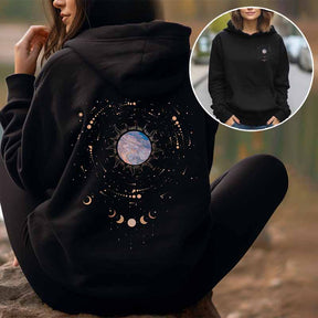 Witchy Moon Phase Celestial Hoodie