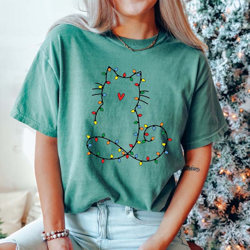 Cute Cat Christmas T-Shirt