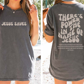 Women's Religious  Jesus Saves T-Shirt