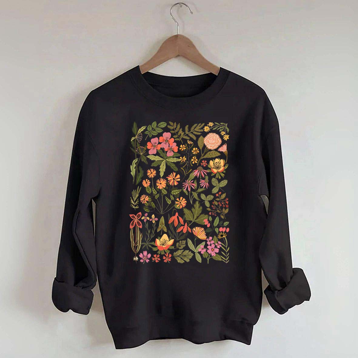 Wildflowers Vintage Botanical Sweatshirt