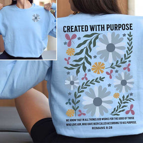 Boho Religious Flower Sweatshirt