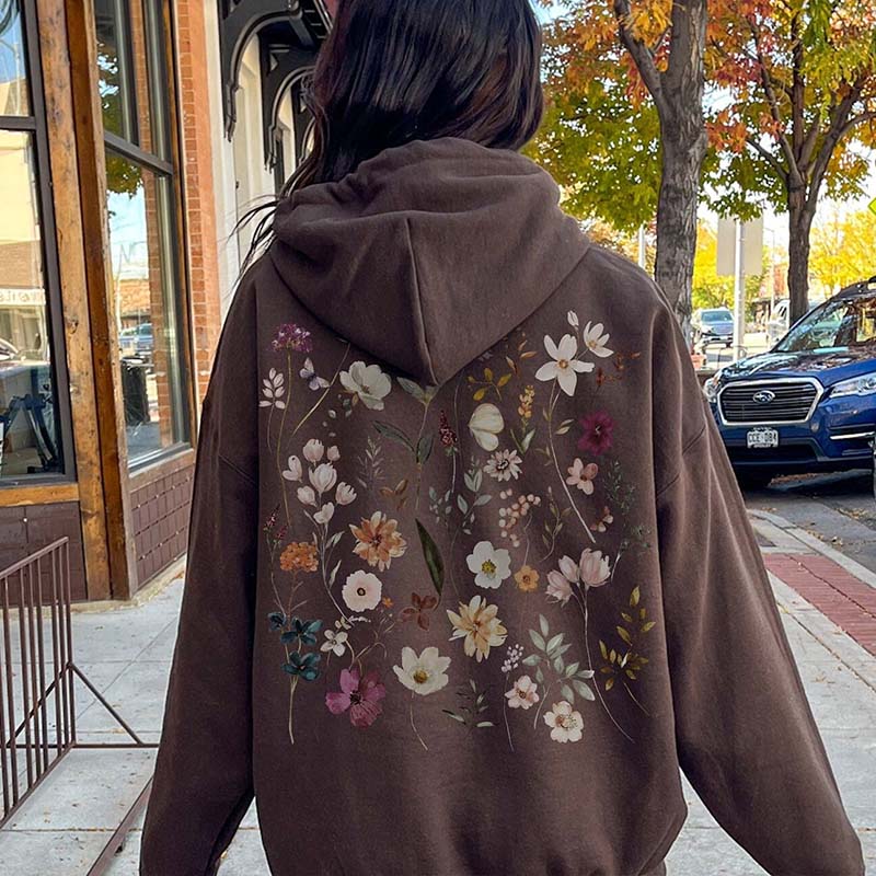 Fairycore Boho Wildflowers Cottagecore Hoodie