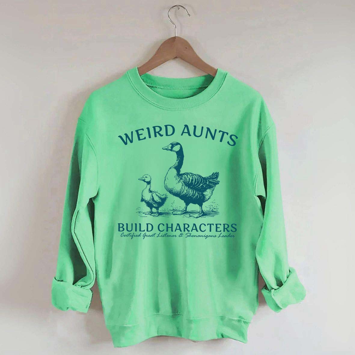 Weird Aunt Build Characters Sweatshirt