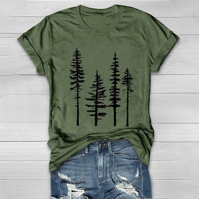 T-shirt Décontracté Pine Tree