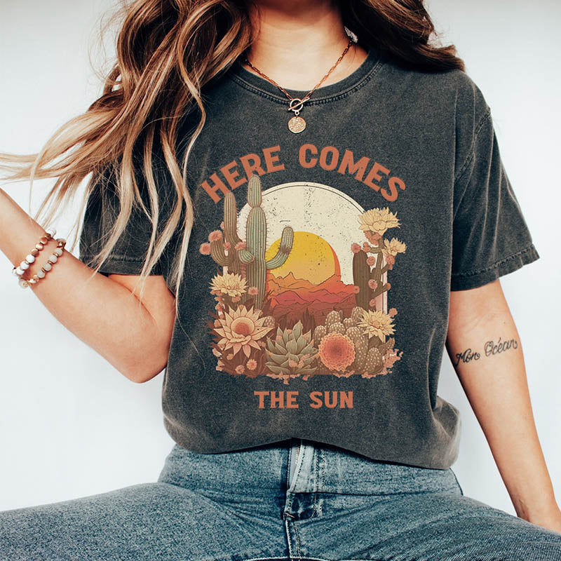 Here Comes The Sun Cactus T-Shirt