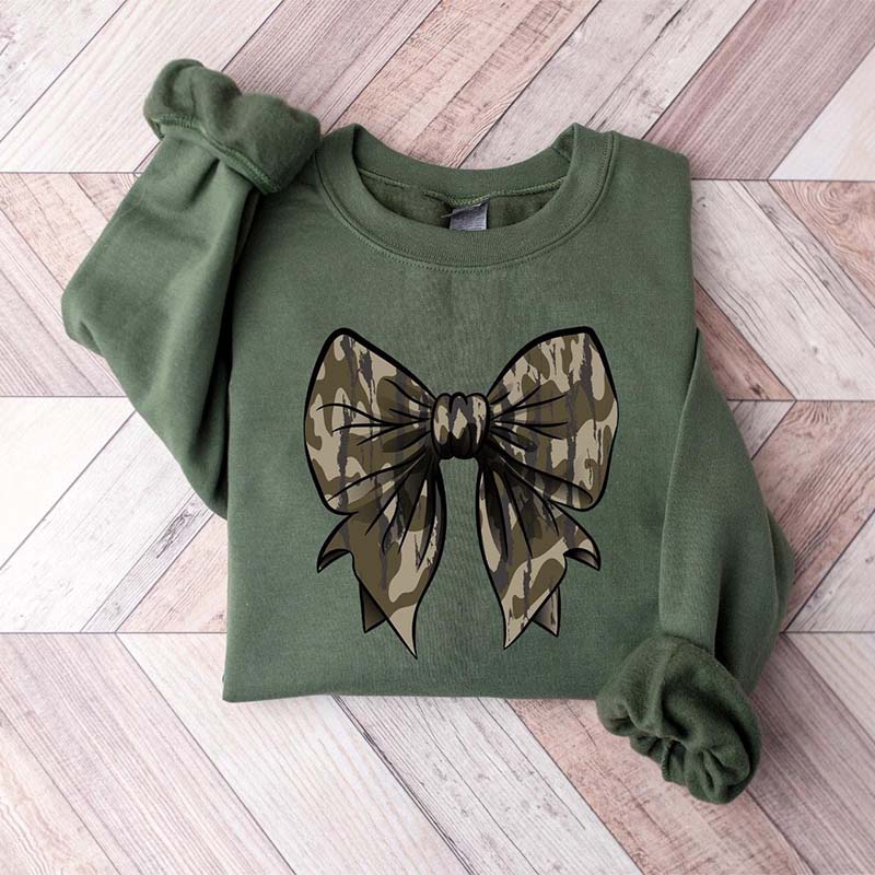 Hunting Camo Bow Sweatshirt