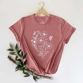 Wildflower Floral Botanical Lover T-Shirt