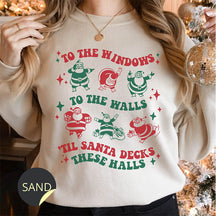 Dancing Santa Funny Christmas Sweatshirt