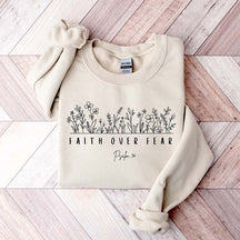 Faith over Fear Minimal Religious Sweatshirt