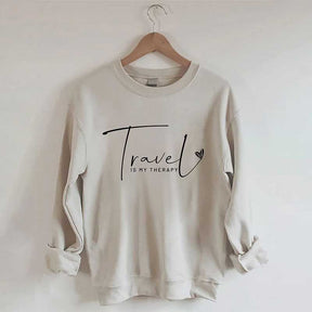 Travel Is My Therapy Sweatshirt