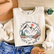 Adventure Awaits Let's Go Find It Sweatshirt